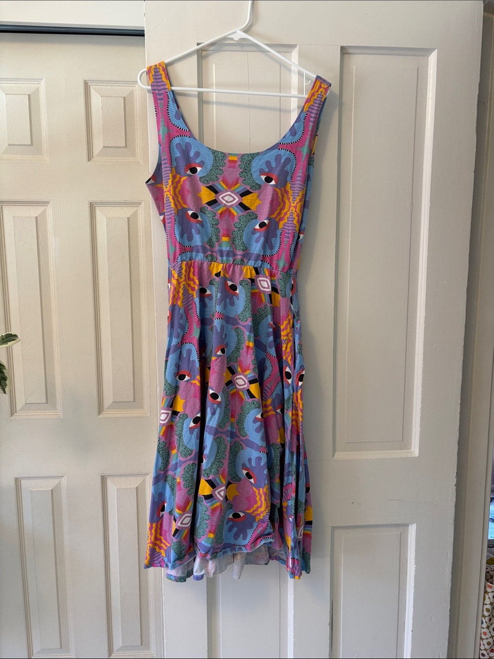 Nooworks Multicolor Vacation Floral Midi Dress - Blue, Pink, Purple, Yellow - Picture 1 of 3